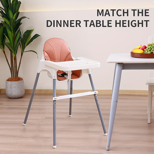 High Chair For Baby, Adjustable& Foldable Convertible, Foldable Baby High Chair, Adjustable Height & Recline