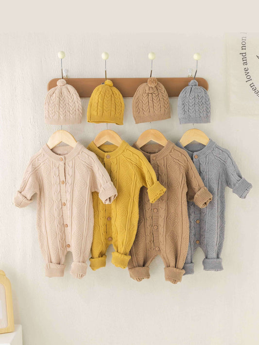Newborn Baby Girl Boy Outfits Clothes, Warm Knit Sweater Cardigan For Winter, Fall, Spring