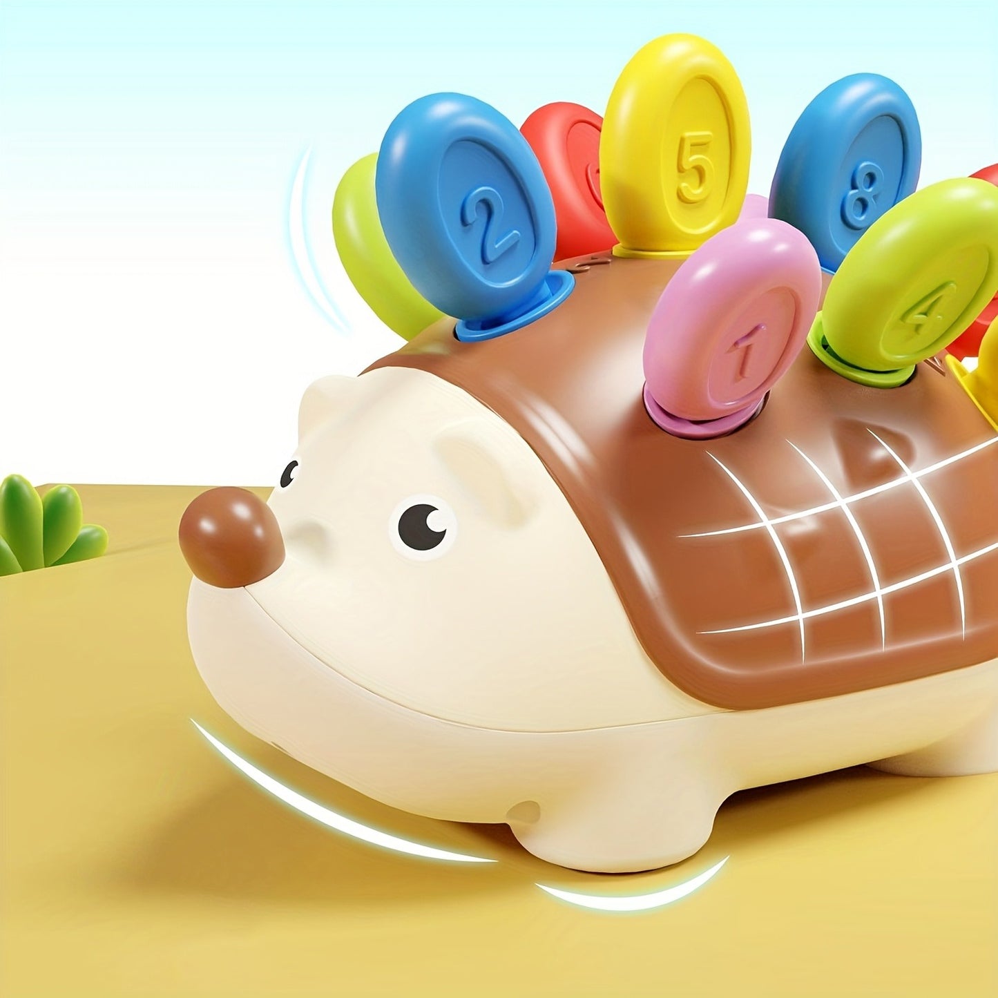 Hedgehog Montessorri Learning Toy, Educational Counting Sorter Toy