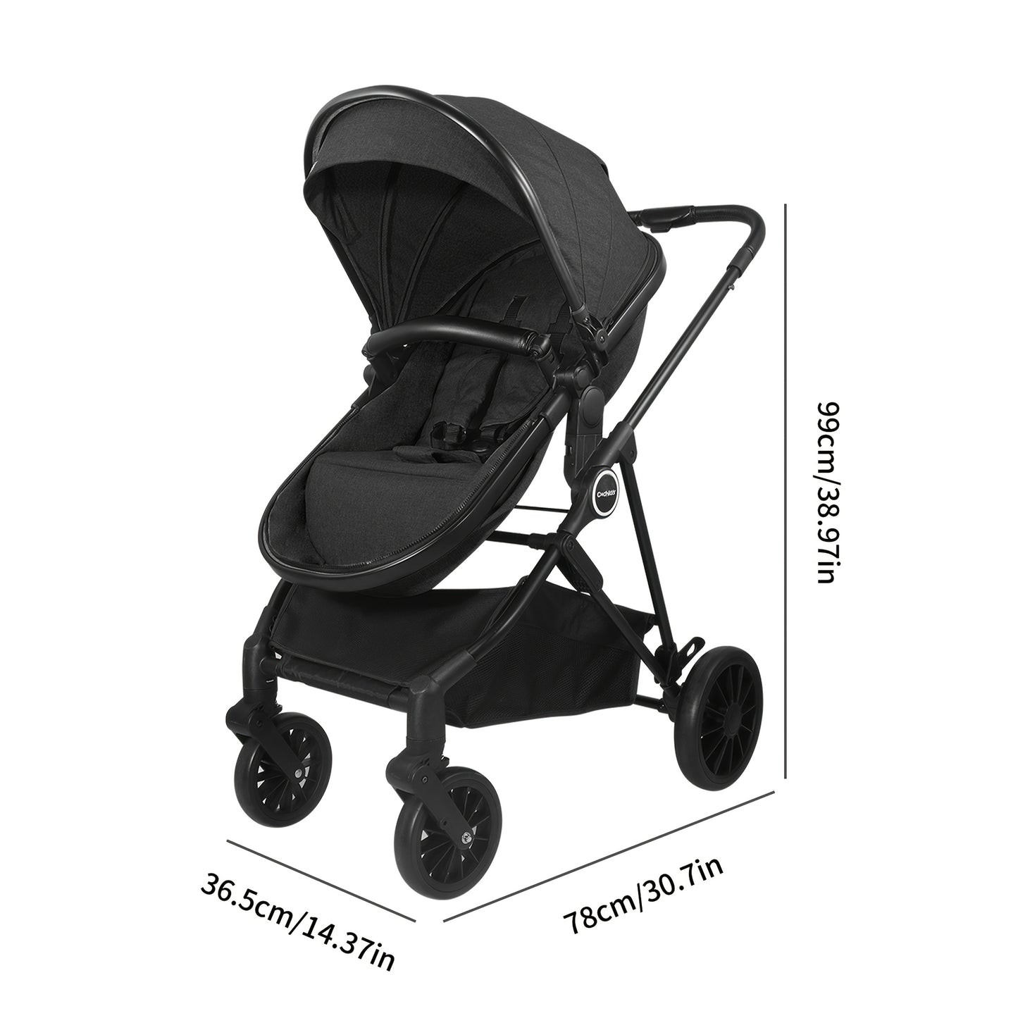 2-in-1 Baby Stroller, Newborn Standard Stroller Infant To Toddler Stroller, Lightweight Baby Carriage Pram, Can Be Used As A Mother'S Day Gift