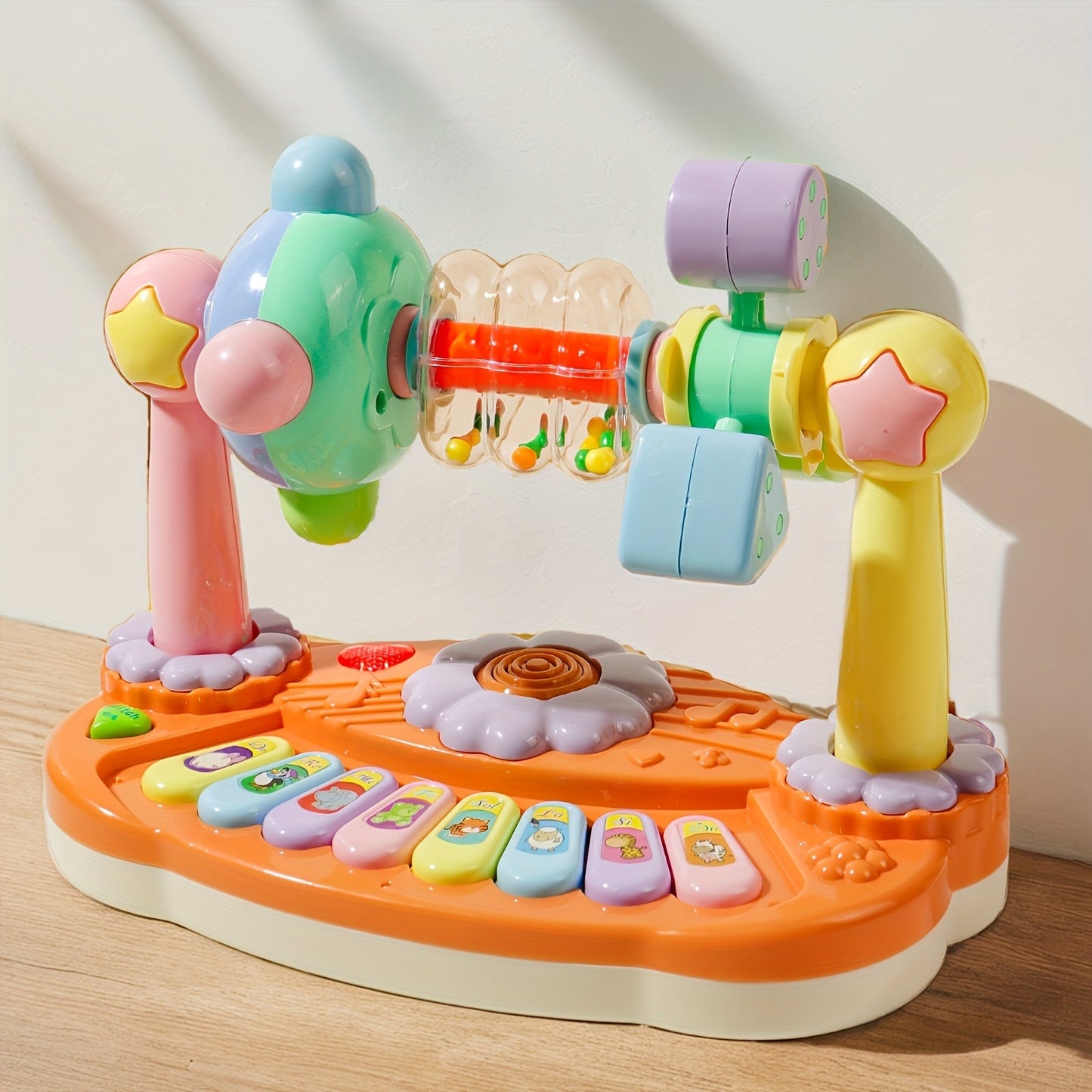 Kids Electronic Keyboard Toy with Puzzle, Multifunctional Music Playset for Boys & Girls, Ideal for Christmas, Halloween, Thanksgiving - Battery Not Included