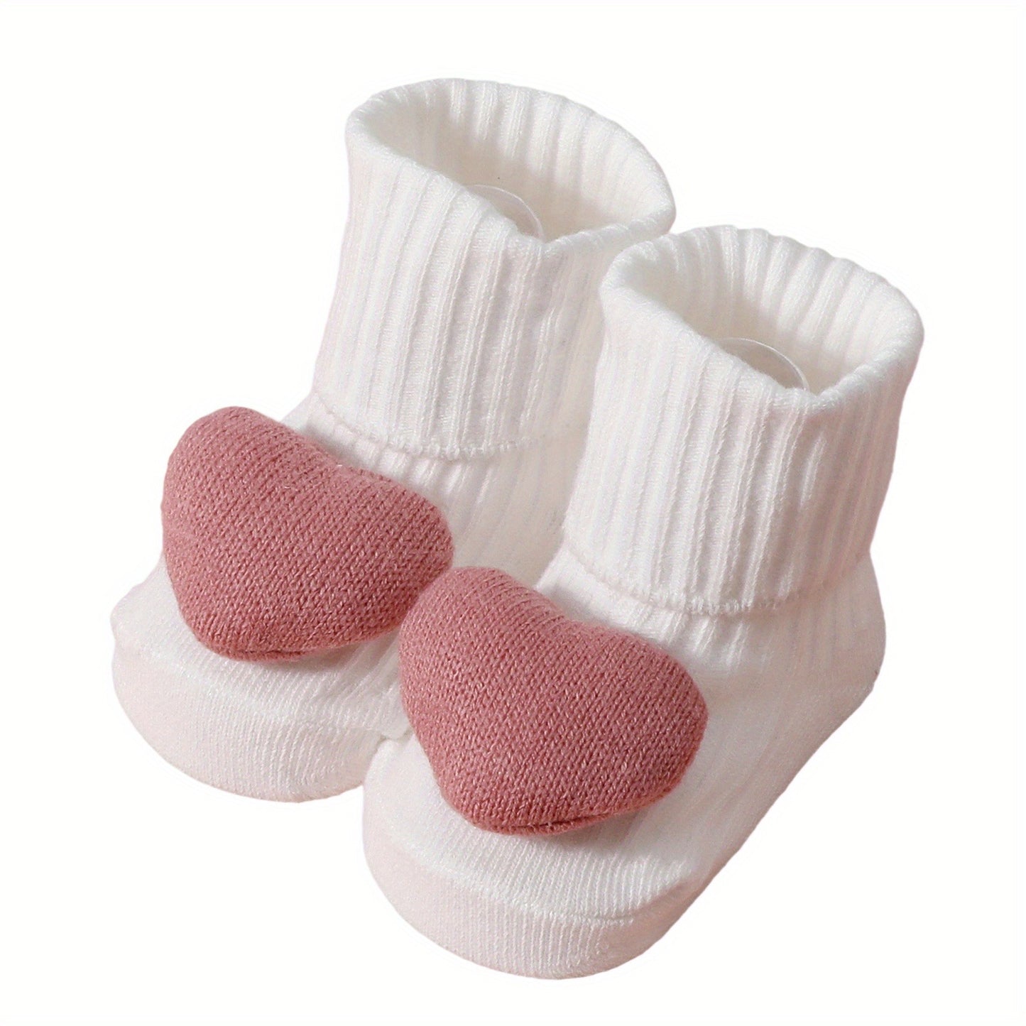 Toddler Girls Non-Slip Baby socks with Grippers - Soft Pastel Pink socks, Non-Slip Grip for Infants & Toddlers, Easy On/Off for Everyday & Special Occasions  Baby Girl Footwear